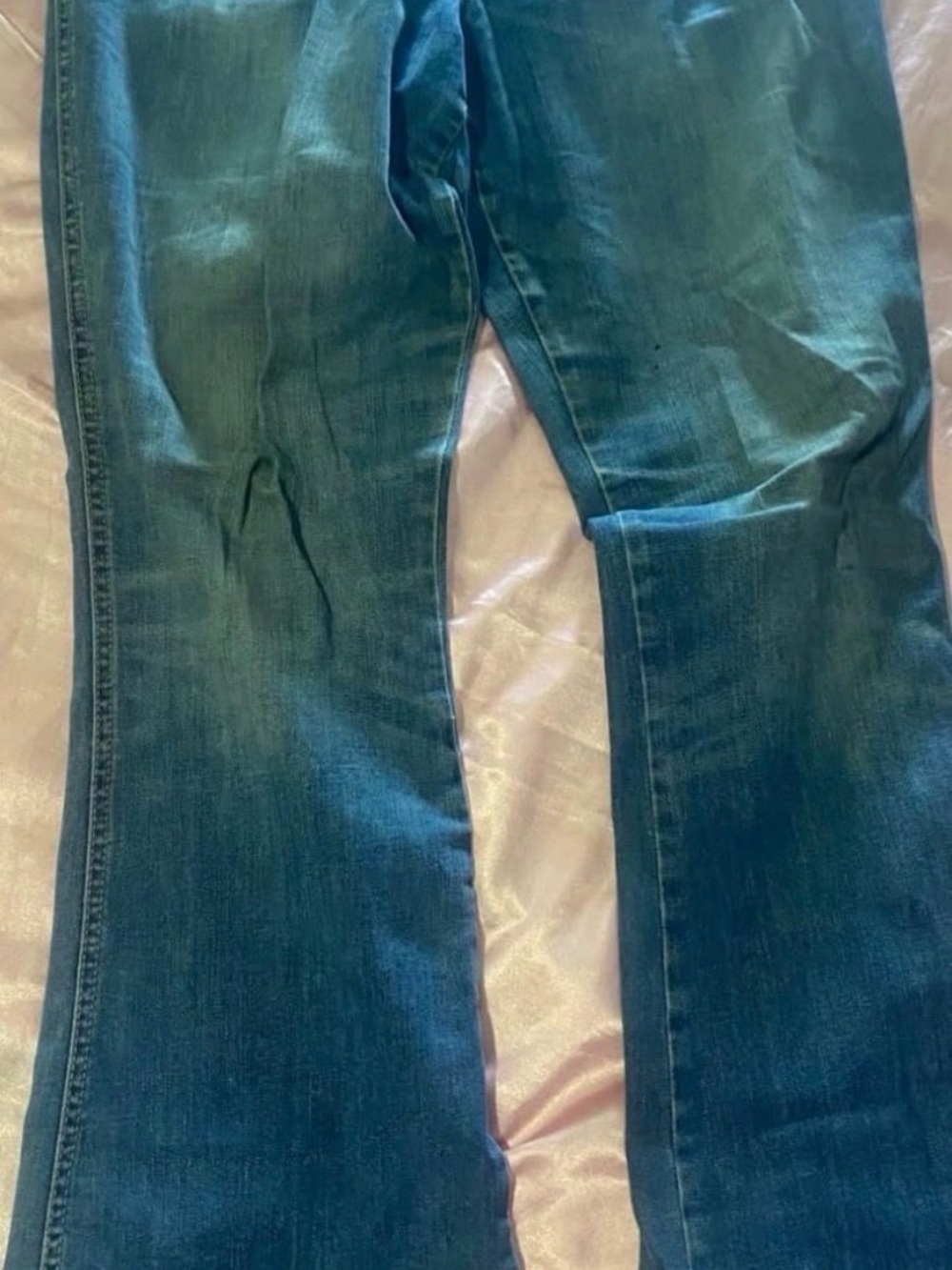 Old Navy Teal-Blue Boot Cut Jeans